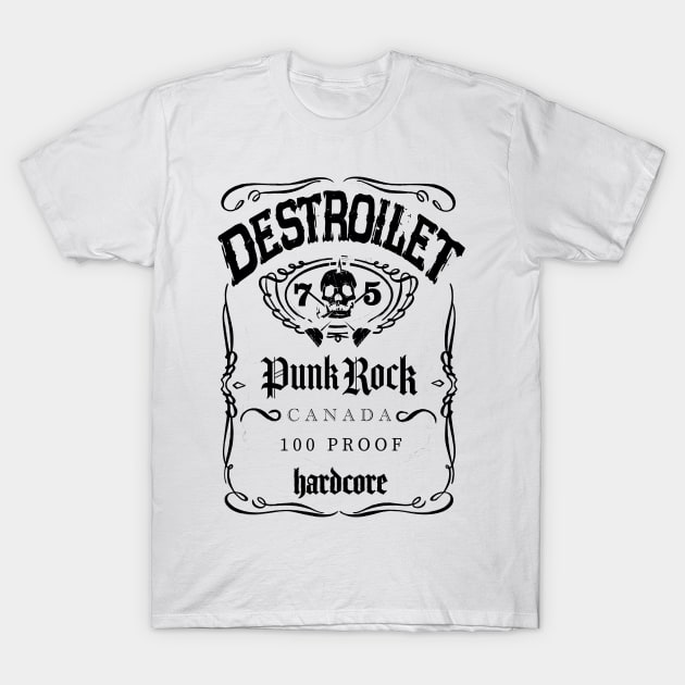 DESTROILET Band JD Logo T-Shirt by destro